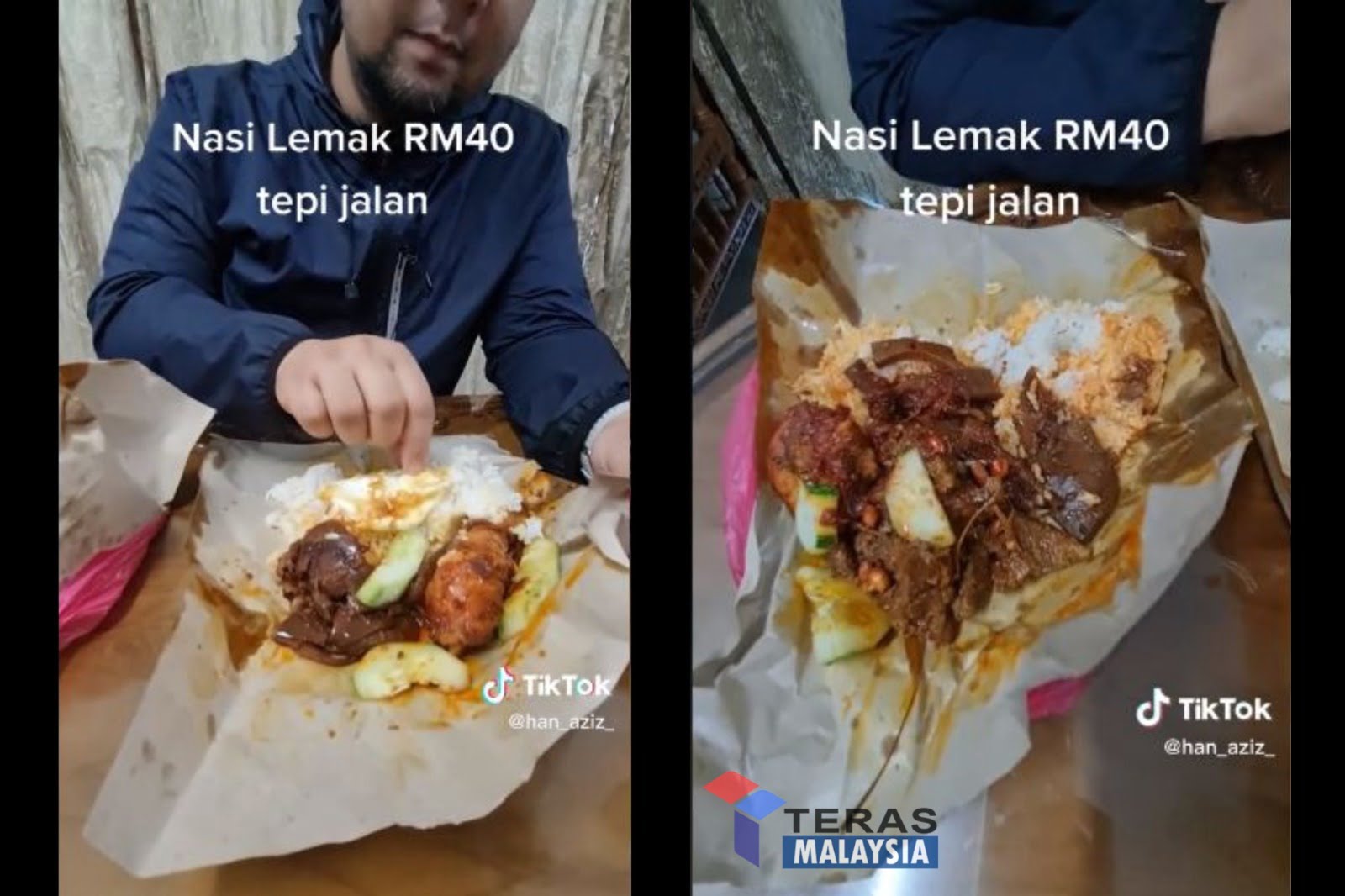 Lelaki Terkejut Beli Nasi Lemak Tepi Jalan Lauk Biasa Je Tapi Kena Sampai RM40