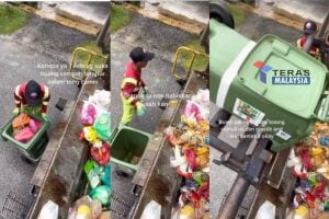 Berang dengan penduduk setempat sambil lewa buang sampah, pekerja nasihat guna video