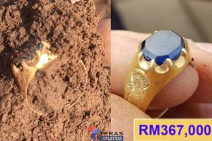 Lelaki jadi kaya lepas jumpa cincin bersalut emas dalam tanah yang bernilai RM360,000